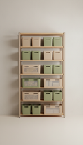 Cajón modular de madera laminada